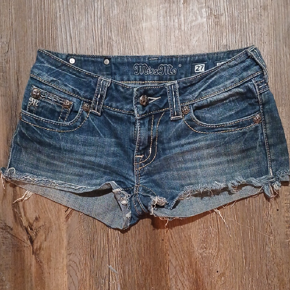 Miss Me Denim Jean Cut Off Shorts Womens 27 Waist